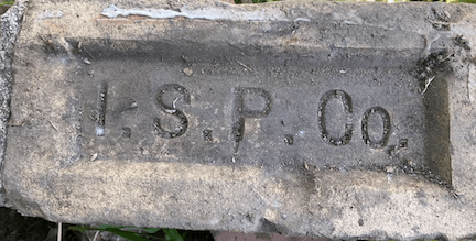 I.S.P.Co. marked brick
