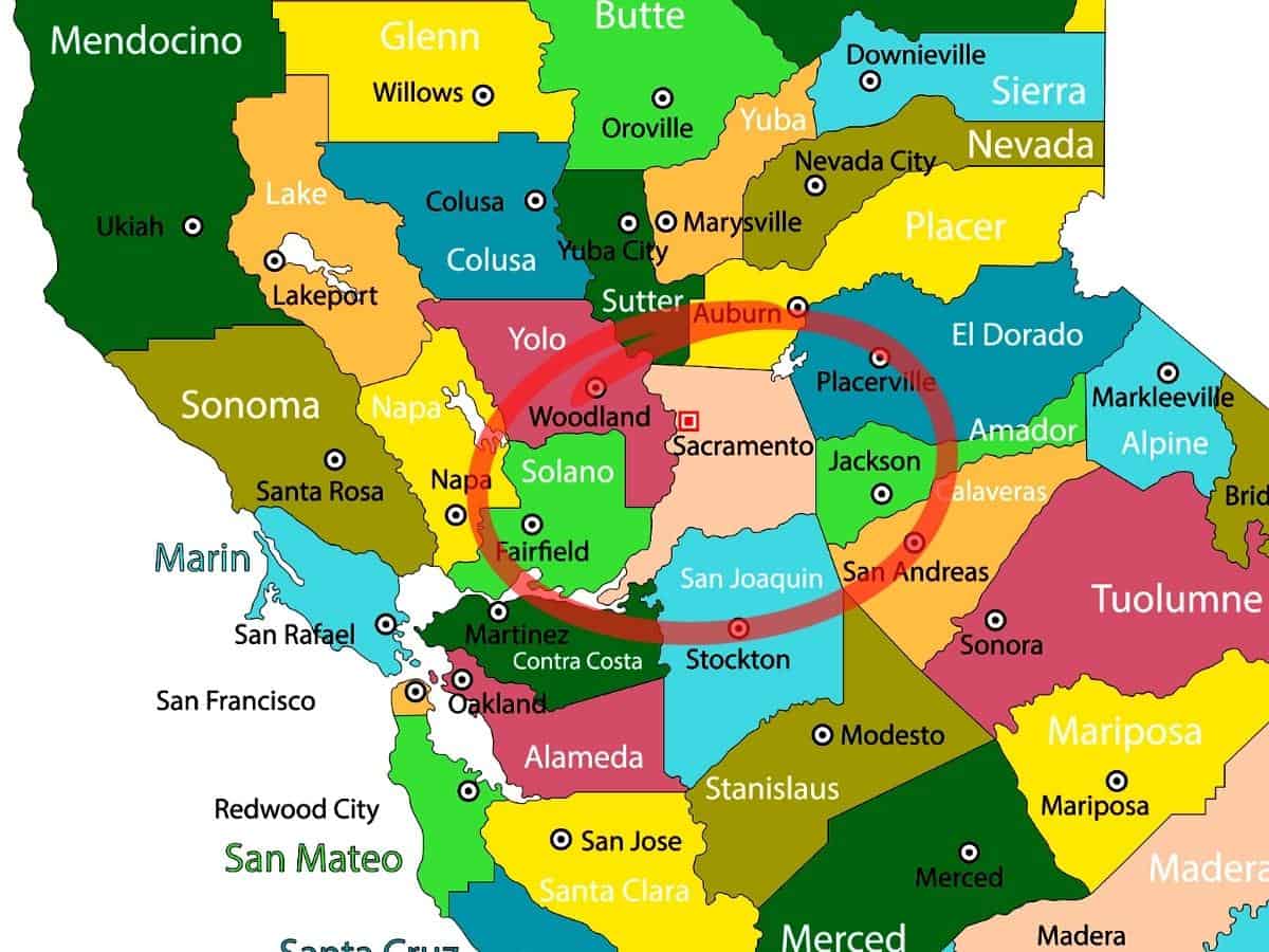 Sacramento County California 2026 Sacramento County California Counties Map. 