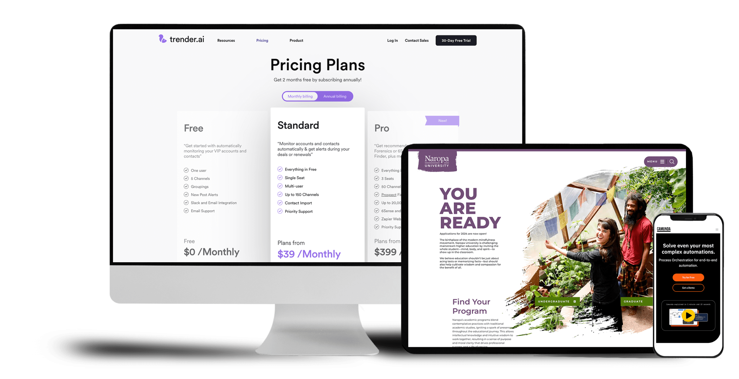 web development header