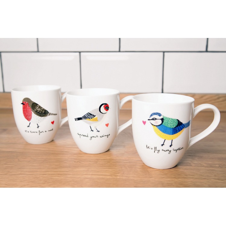 Tasses en porcelaine, Bird Mug, 9,50 euros l'une