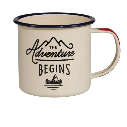 Mug en émail The Adventure, Fleux, 10,90 euros