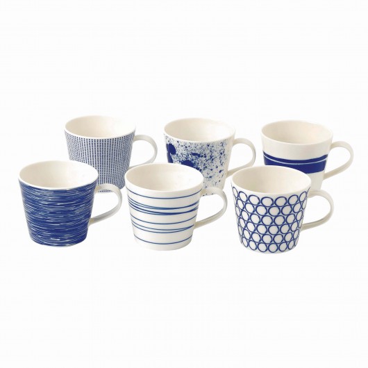 Set de 6 mugs en porcelaine pacific, Royal Doulton, 49,90 euros