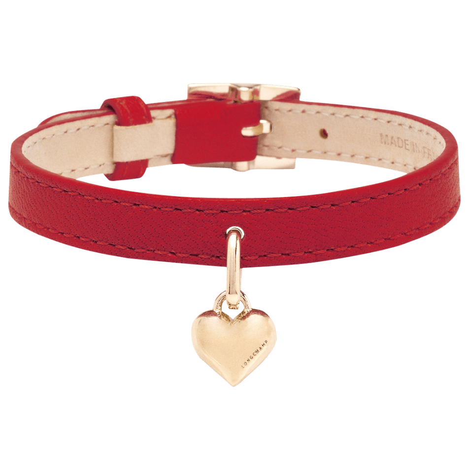 Bracelet Saint-Valentin cerise, Longchamp, 55 euros