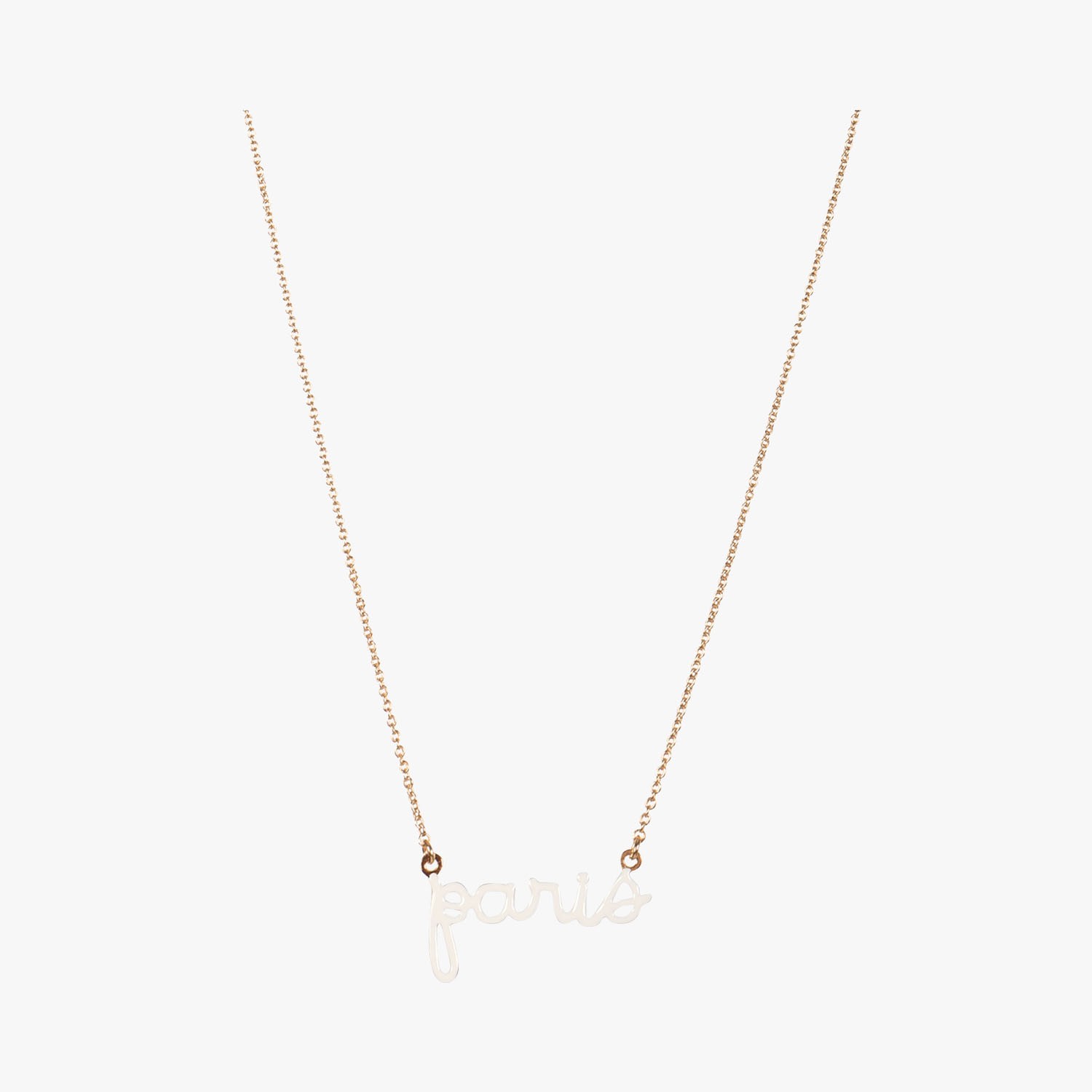Collier chaine or Paris, Titlee, 55 euros