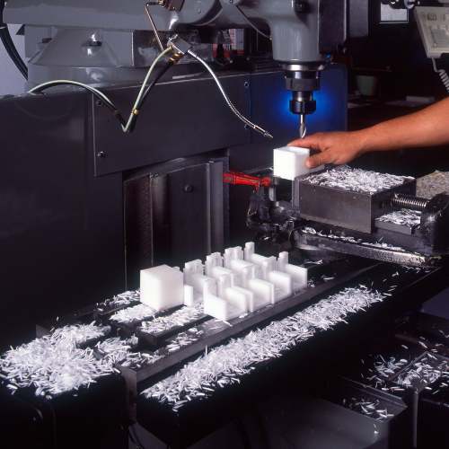 Engineering plastic rods and sheets including nylon acetal UHMW and PEEK for precision machined components
