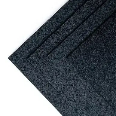 Black ABS plastic sheet stock for structural enclosures housings and thermoformed industrial parts