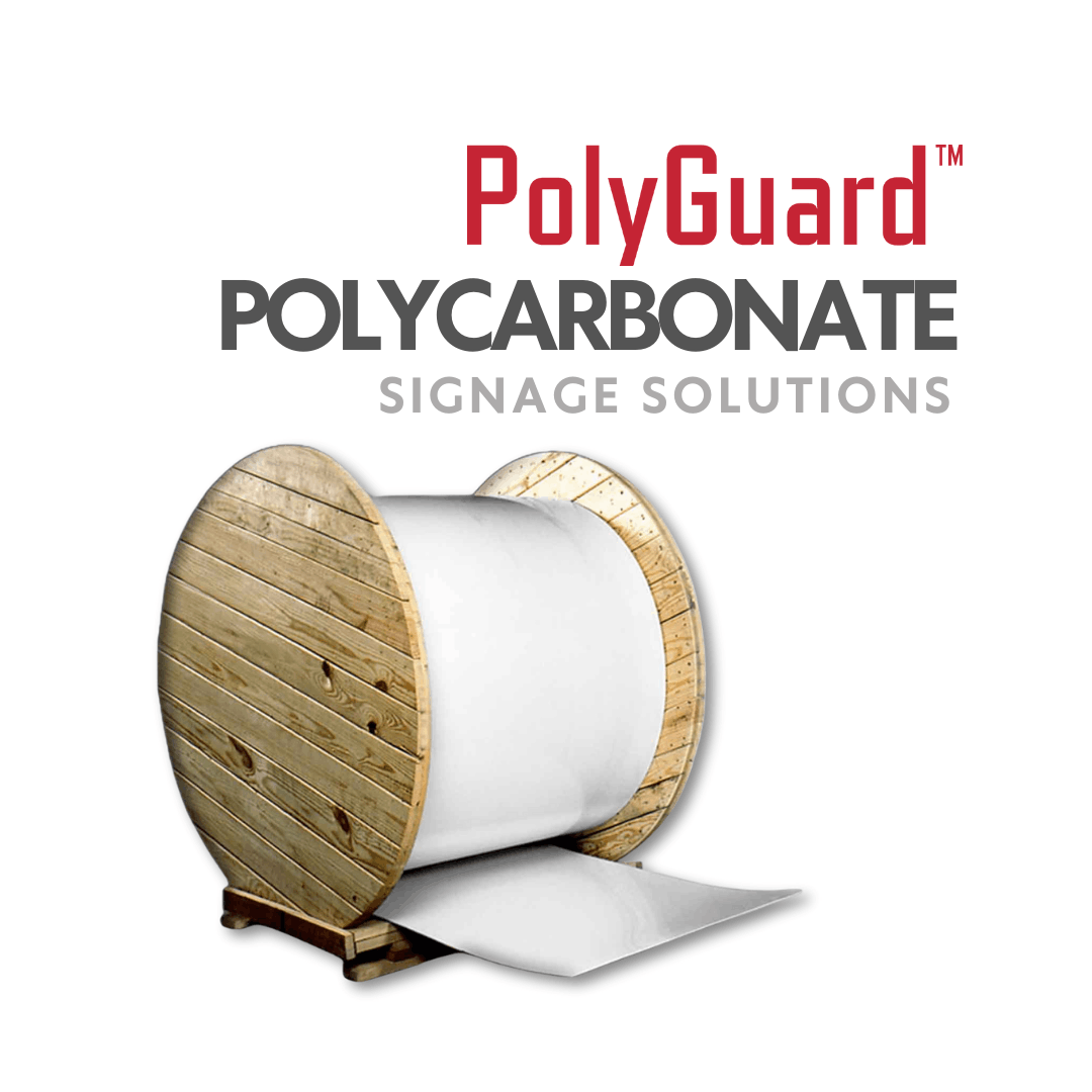 Polycarbonate sheets for industrial and architectural signage applications