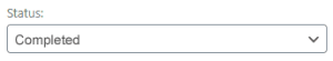 Order status Completed