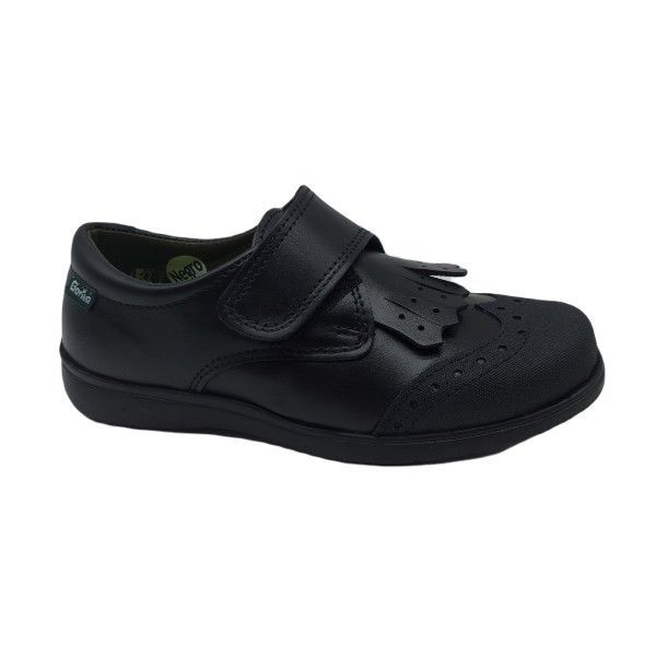 Zapato colegial flecos negro 30210 Gorila