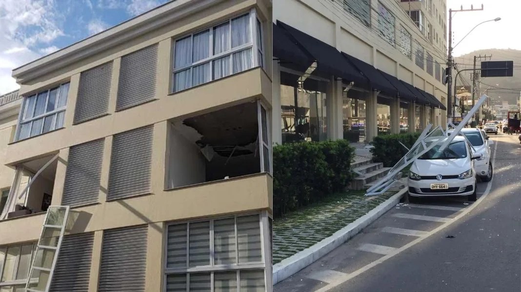 Explosão aconteceu em 2019: responsável foi preso na última semana. (Fotos CBMSC/Arquivo JP3)