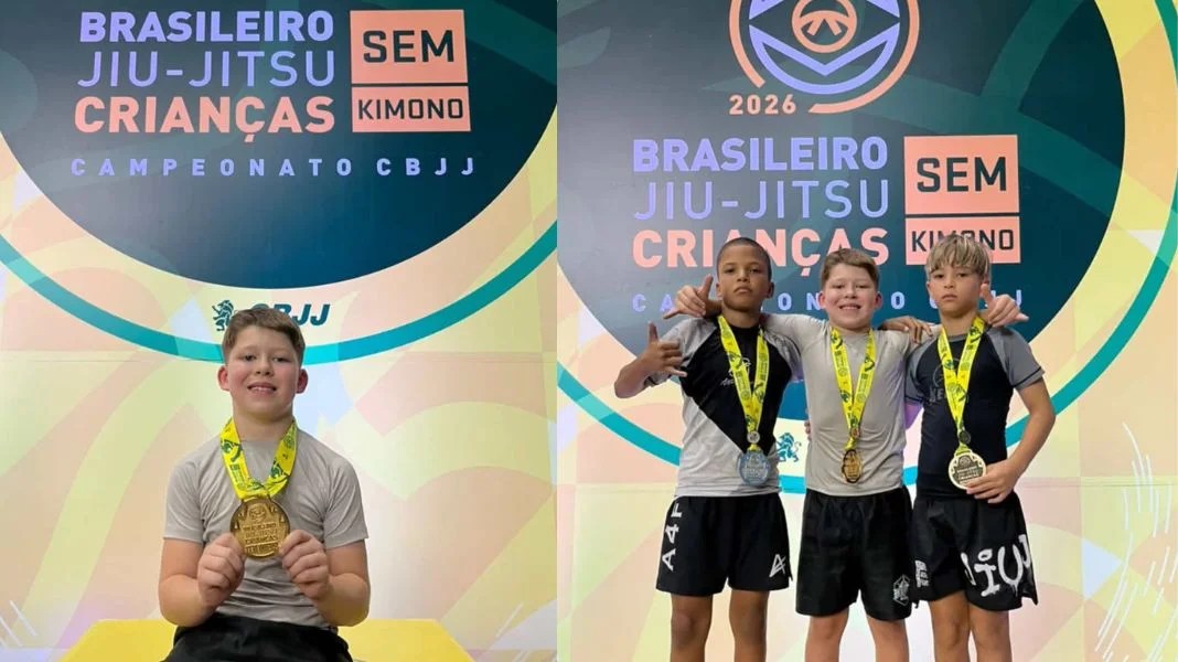 Ravi foi campeão brasileiro NOGI de Jiu Jitsu neste último final de semana. (Fotos Divulgação.)