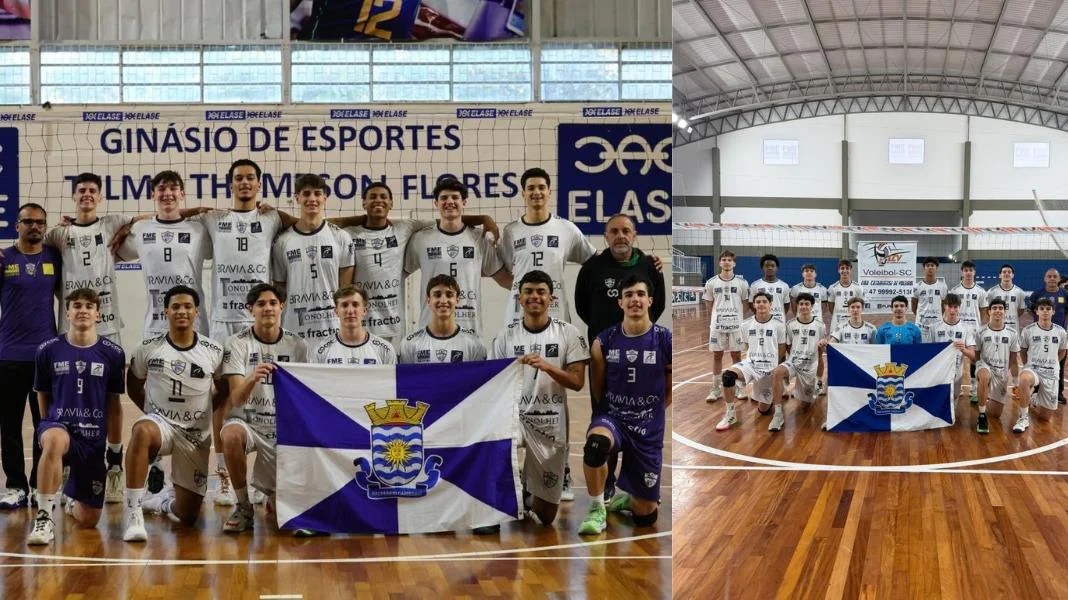 Os times sub-17 e sub-19. (Crédito PMBC)