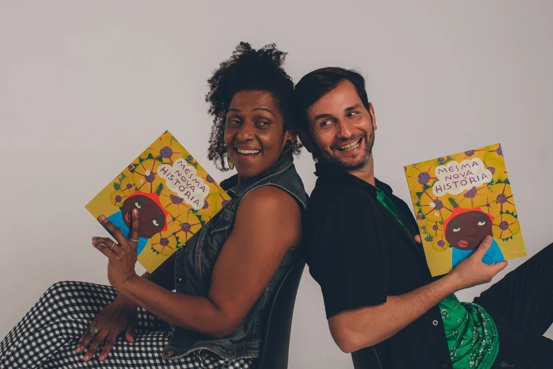 Heloisa Resende Alves e o escritor Everson Bertucci (Foto Jéssica Aragão)