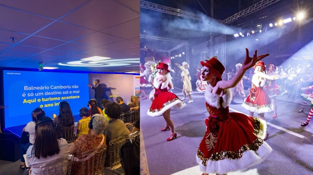 Balneário Camboriú divulga Natal no Recife (E) e busca patrocinadores com cotas de até R$ 850 mil para o Viva o Natal BC 2026 (D) (Foto PMBC)
