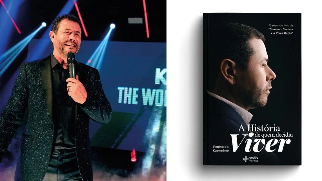 Reginaldo e seu novo livro. (Fotos: Divulgação)