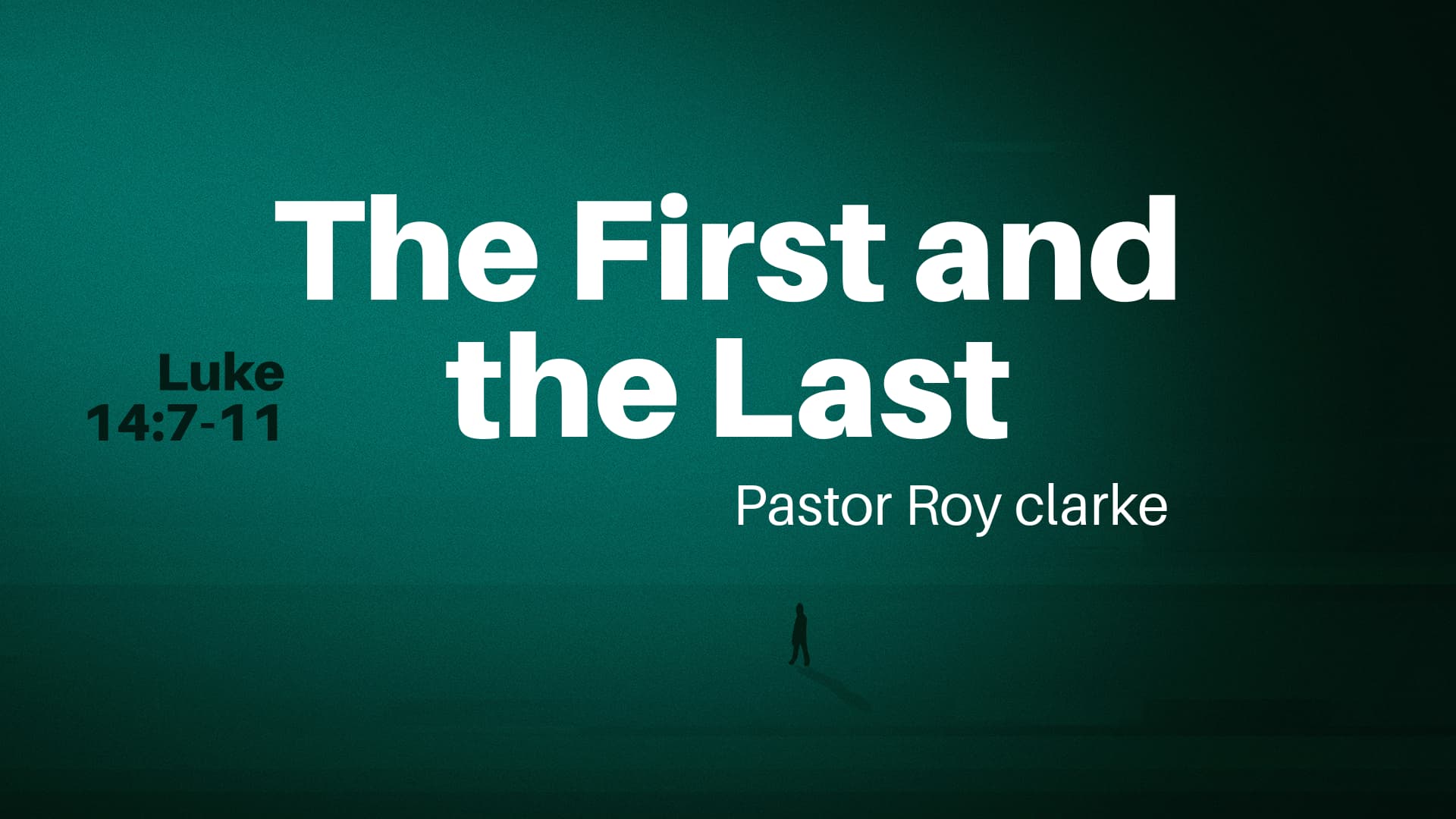 The First and the Last