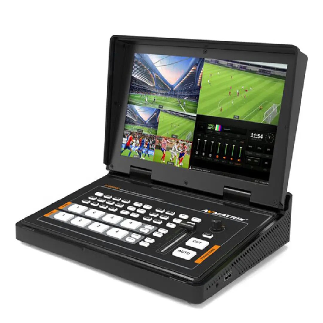 AVMATRIX PVS0403U 4-Channel SDI & HDMI Video Switcher with 10.1" Monitor