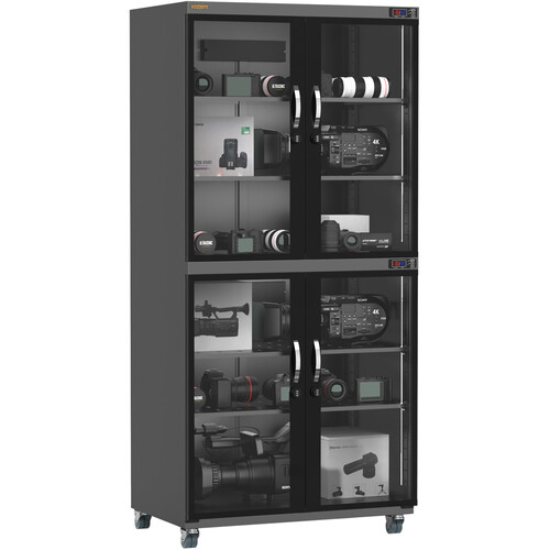 Ruggard EDC-850LC Electronic Dry Cabinet with Dual Humidity Zones (Black, 850L)