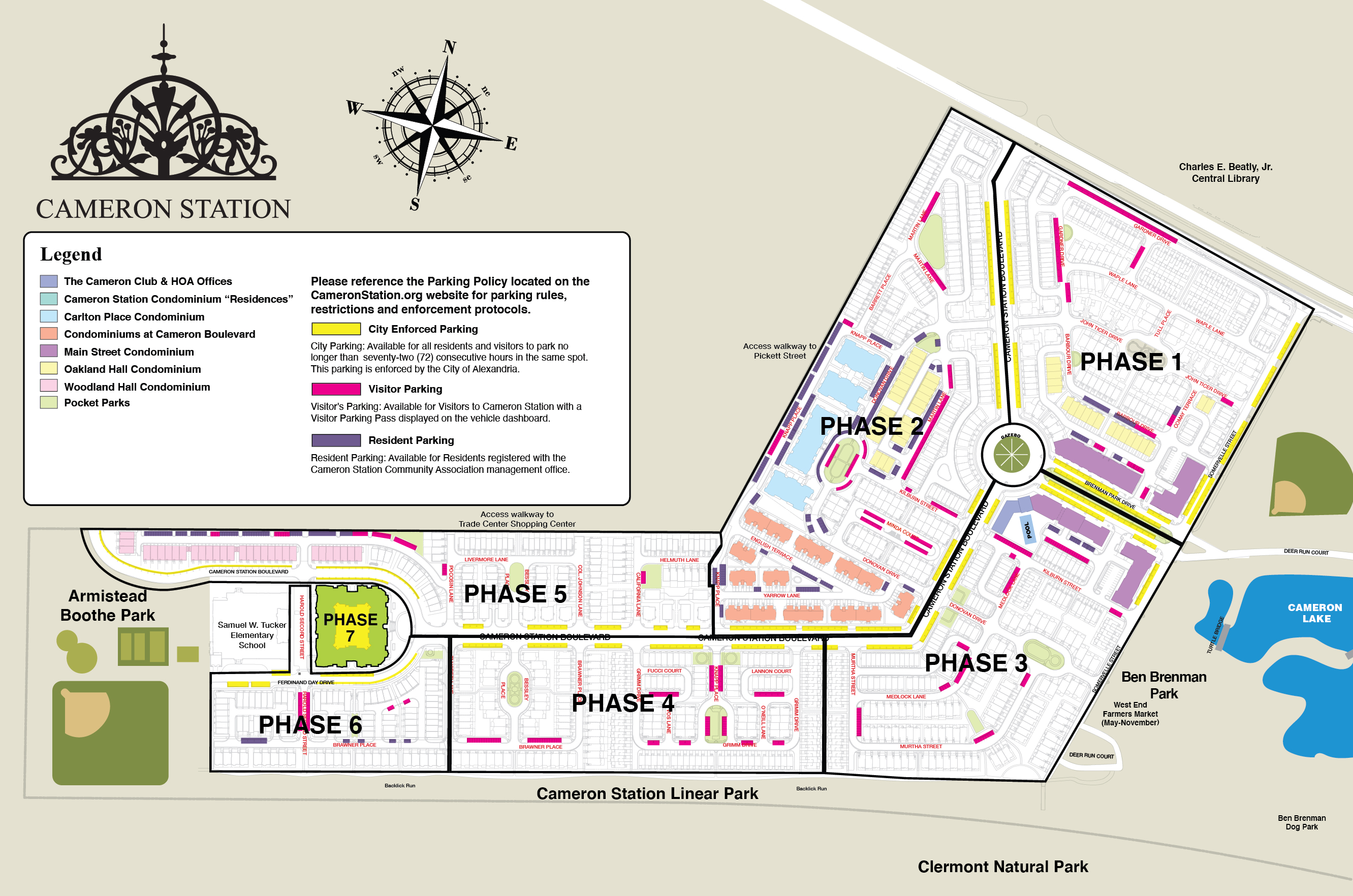 Cameron Park Map Cameron Park JRYE CS Phases Parking Map 
