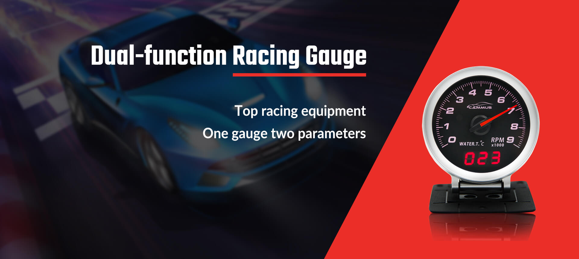 Dual-function performance gauge