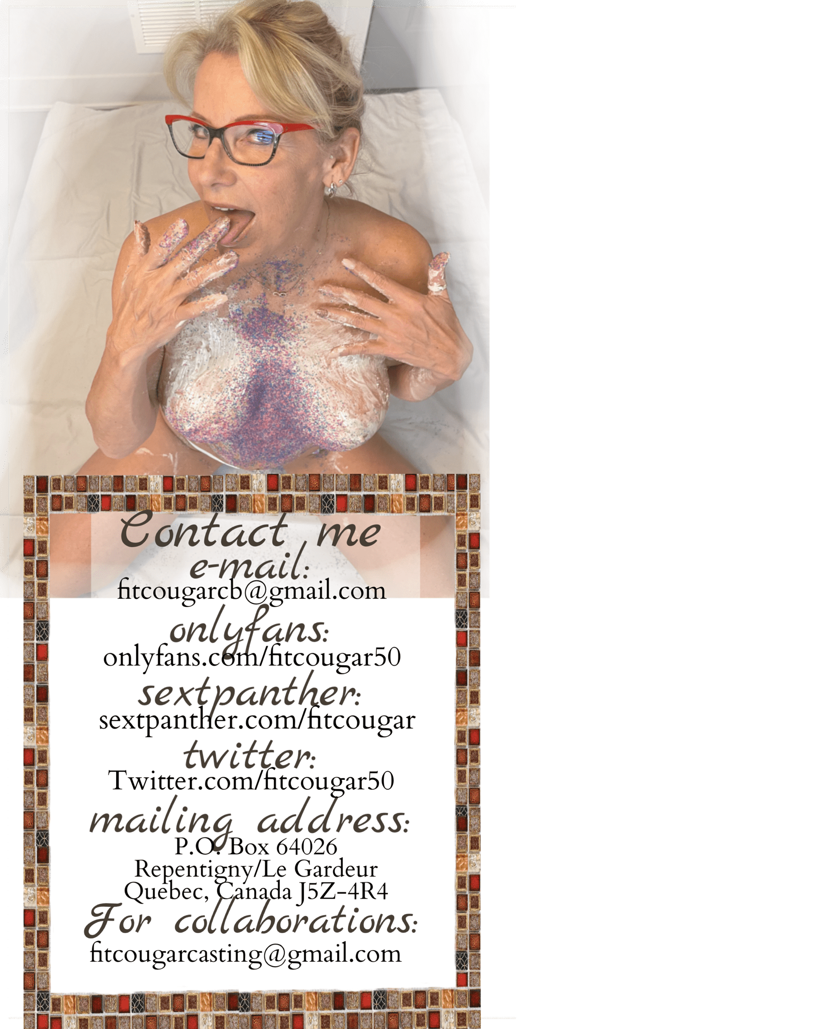 fitcougarcb at Chaturbate: MILFALICIOUS WARNING...ENTER AT YOUR OWN RISK!