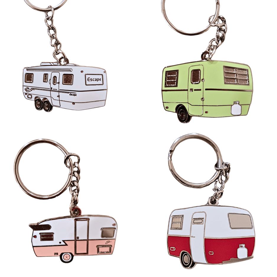 vintage trailer key chains