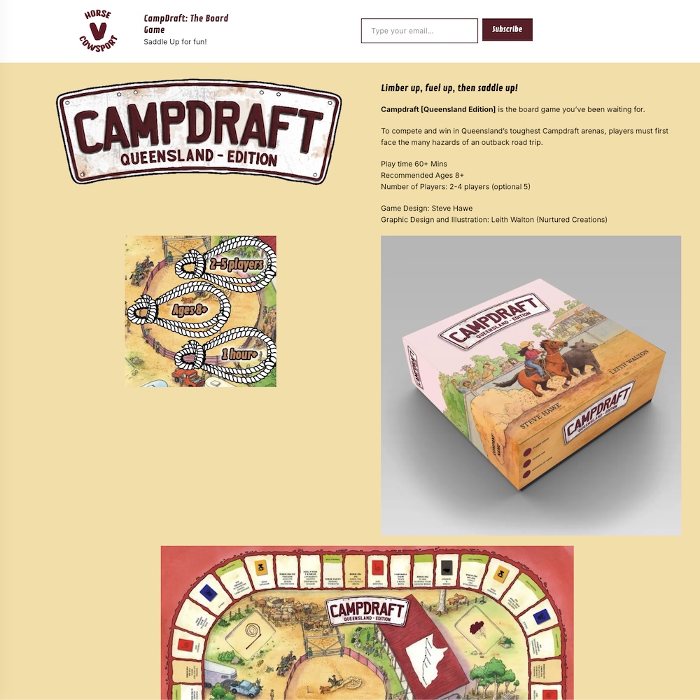 Campdraft the game the newsletter #1