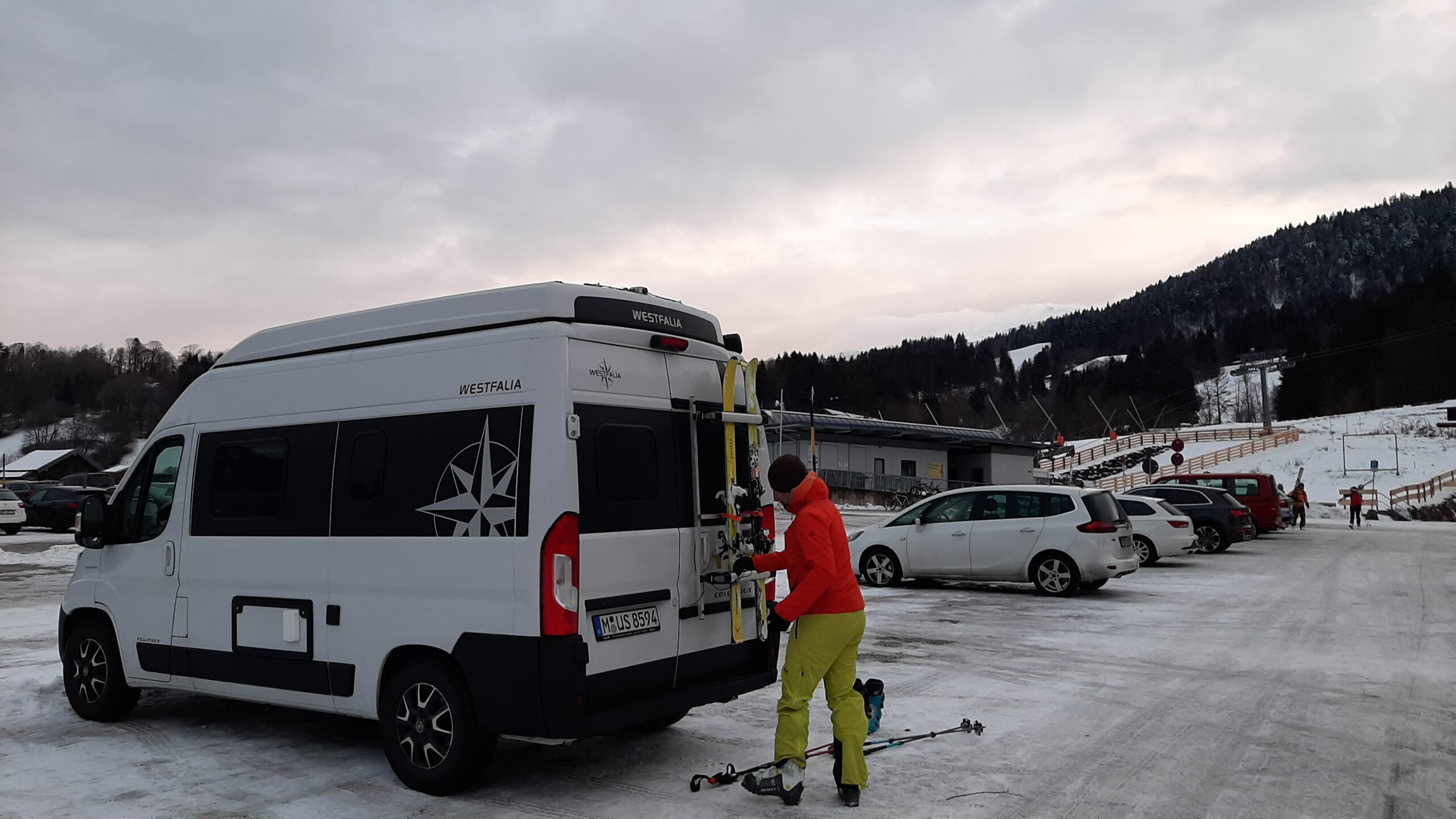 Skiträger für den Fiat Ducato