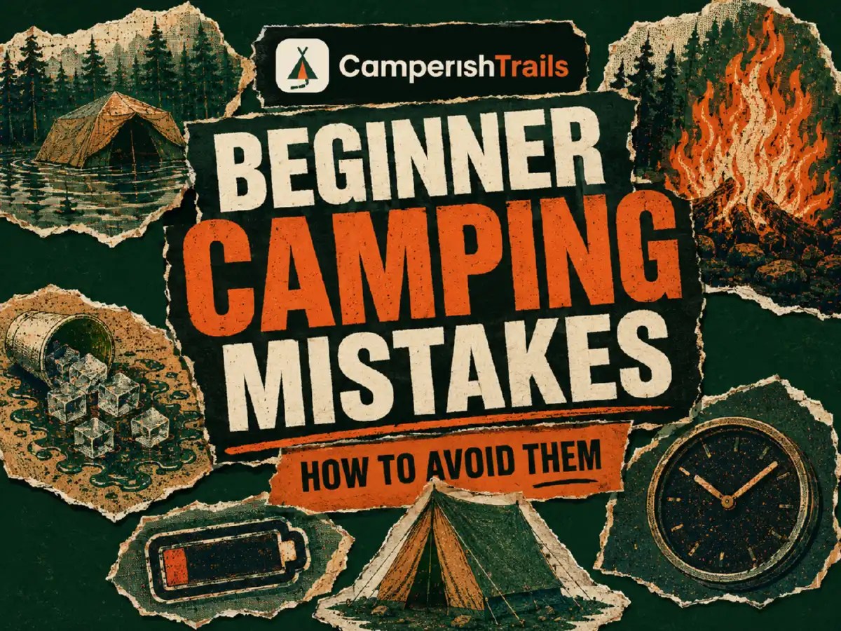 Beginner camping mistakes cover