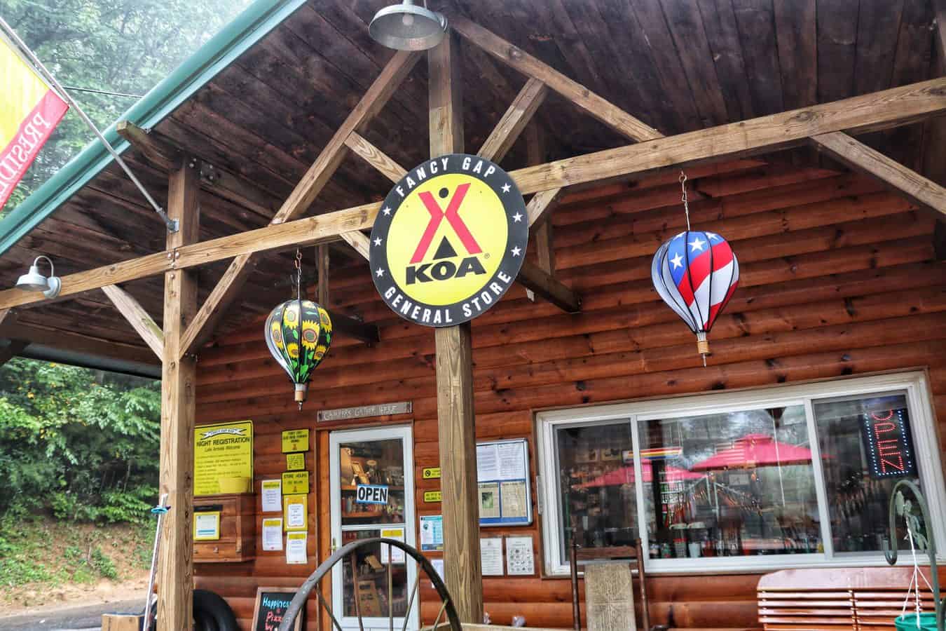 There are three different types of rocks: Video Tour: Fancy Gap KOA Campground - Camper Report