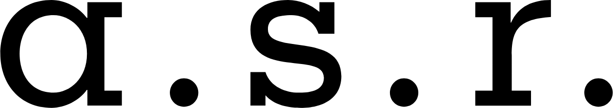 Logo a.s.r. Logo a.s.r.