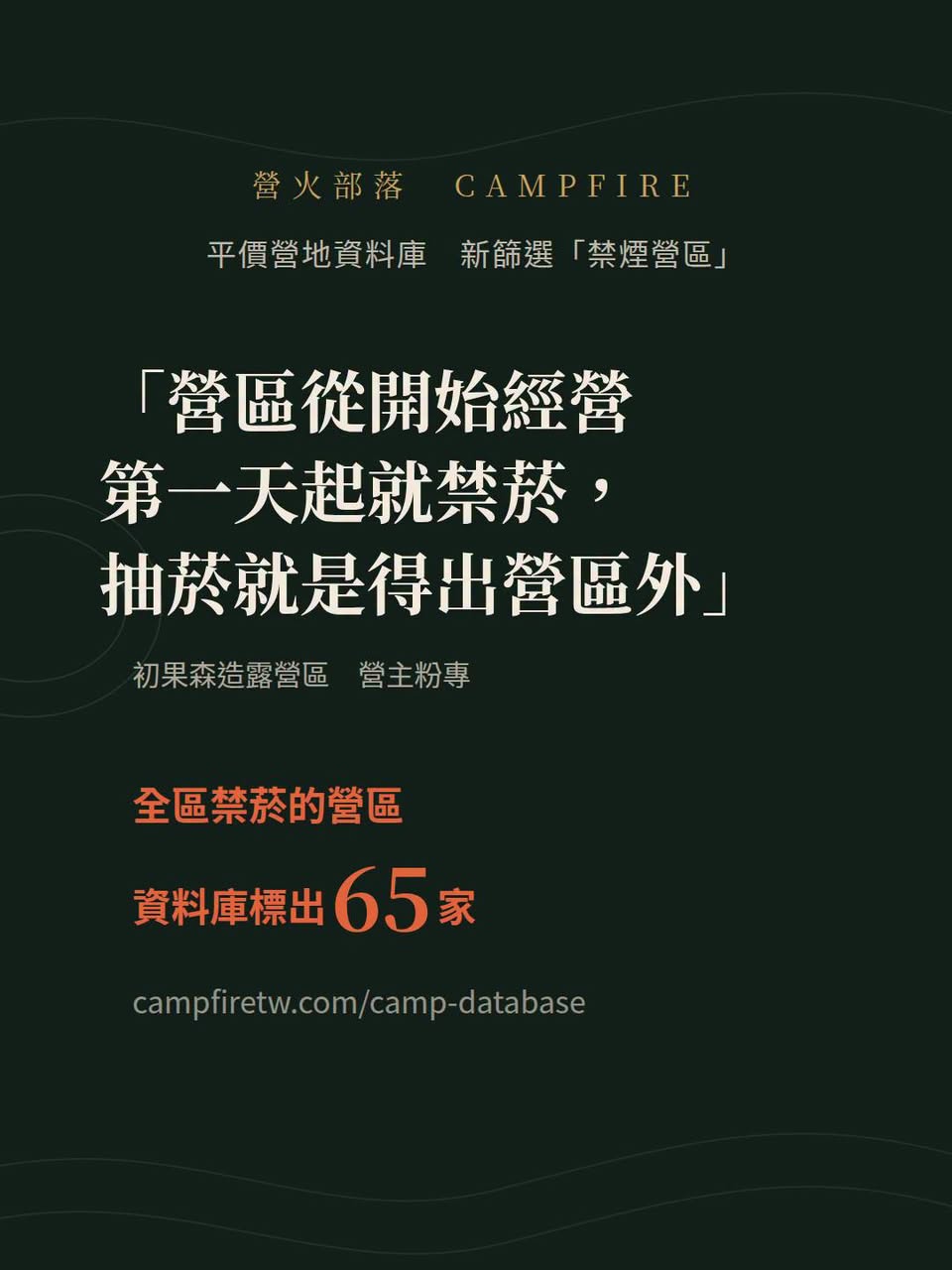 76 家寫明罰則的聲音管制營區，65 家全區禁菸營區