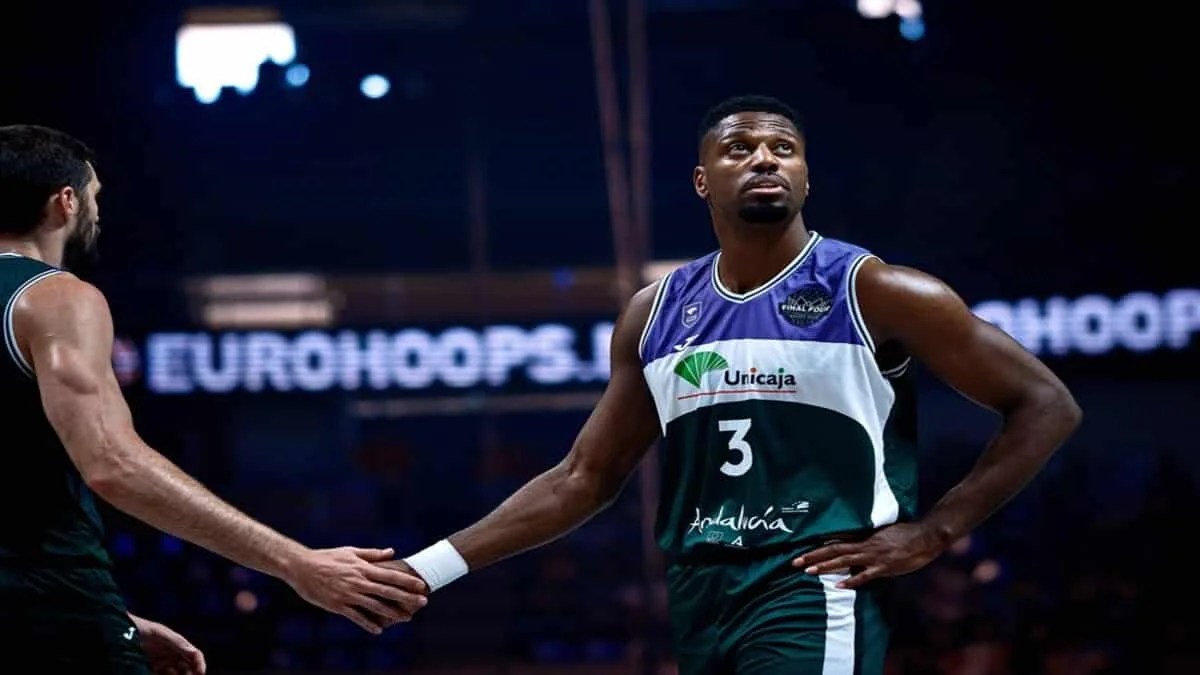 Melvin Ejim, jugador de baloncesto de Unicaja Málaga en la Champions League
