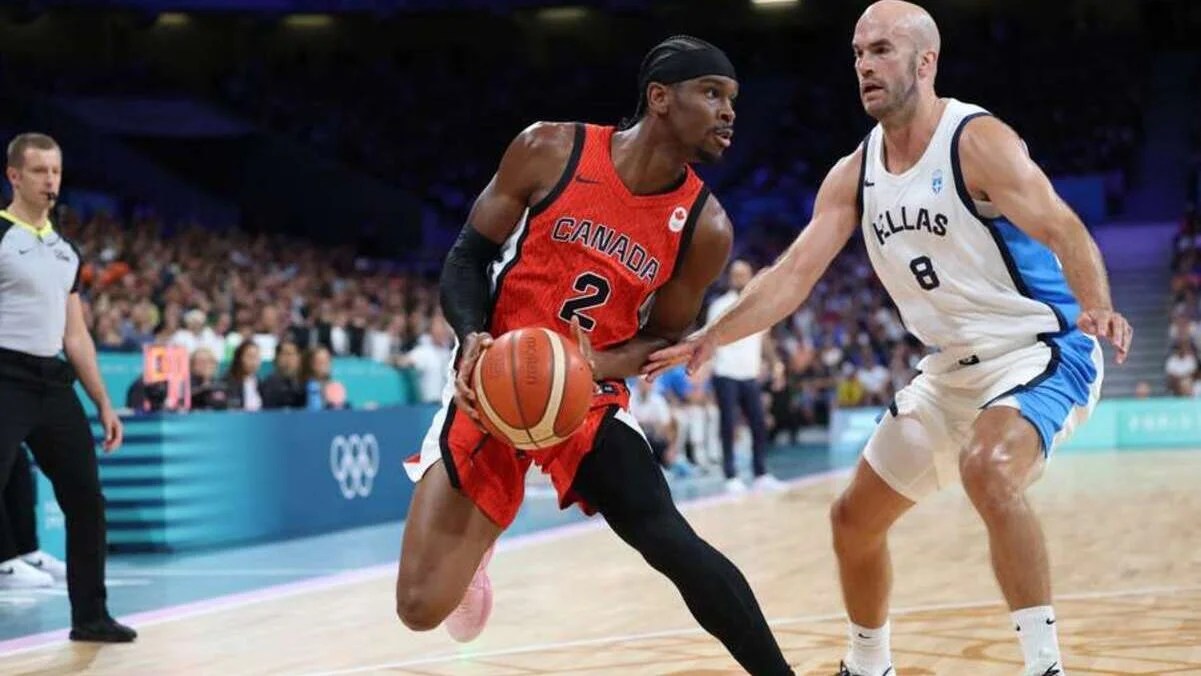 Gilgeous Alexander, jugador de Canadá en los Juegos Olímpicos.