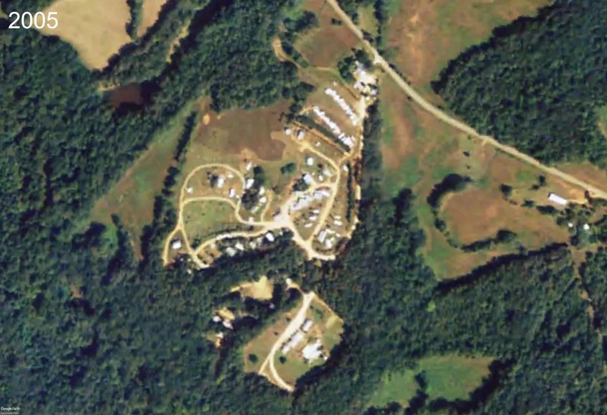 The River's Edge Campground aerial 2005