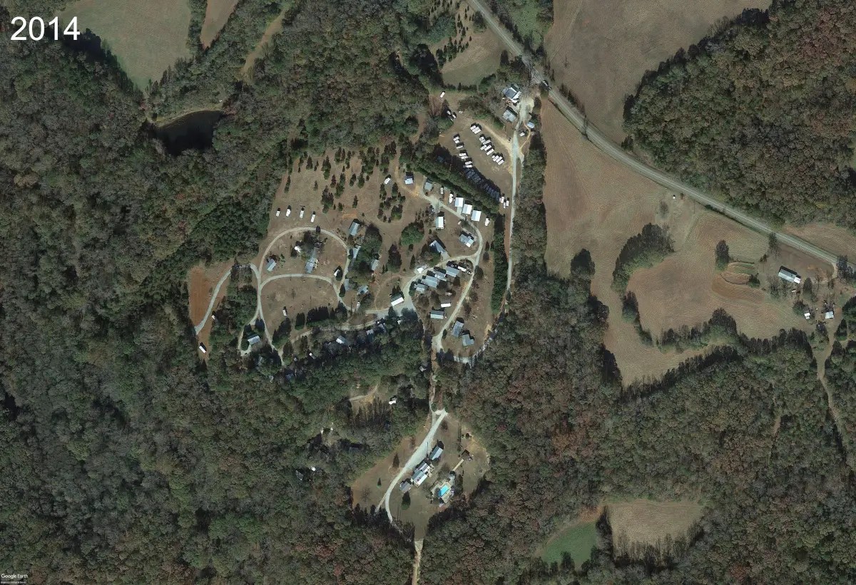 The River's Edge Campground aerial 2014