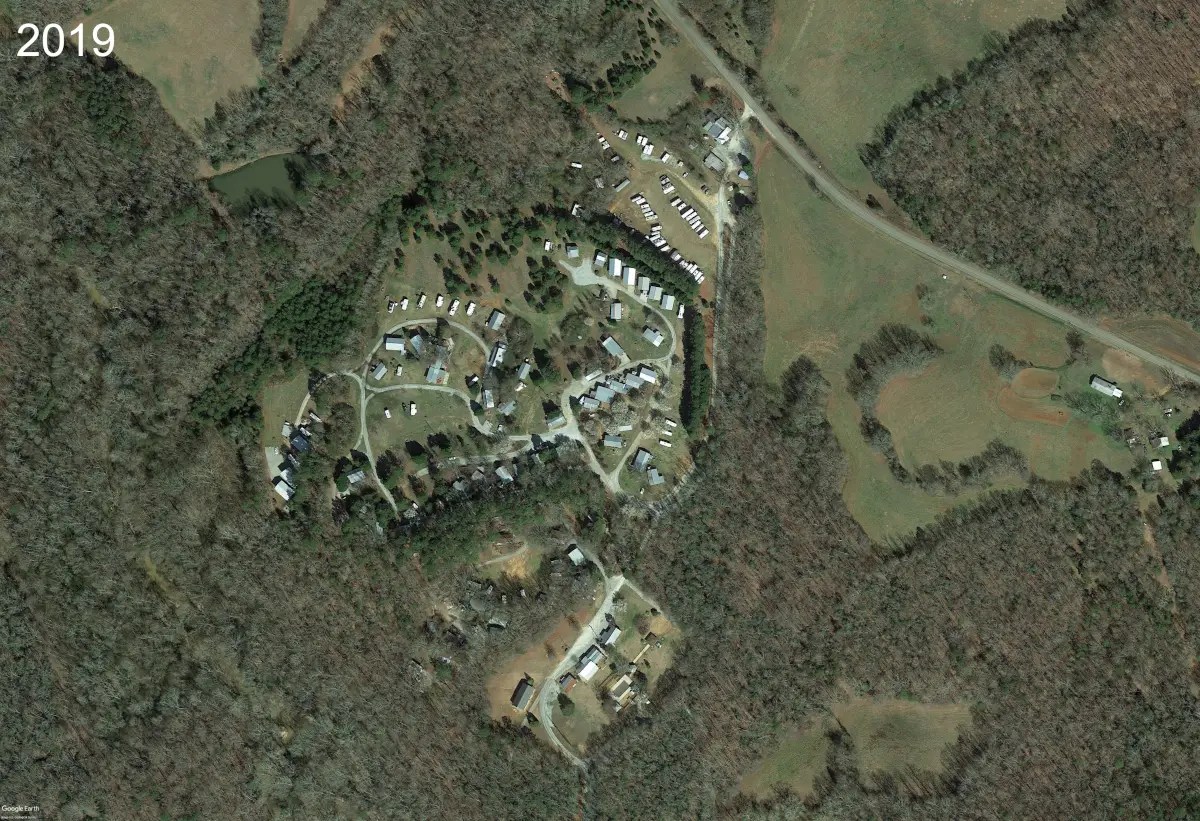 The River's Edge Campground aerial 2019