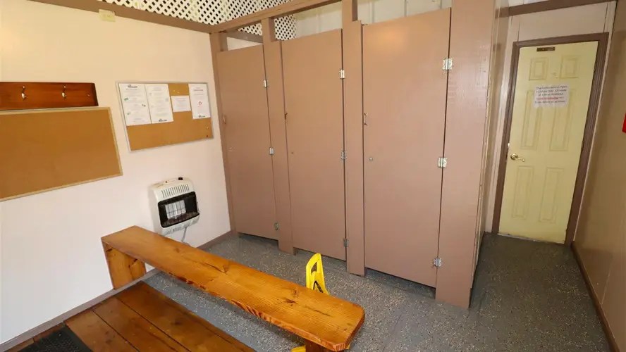 Game room bathroom and showers