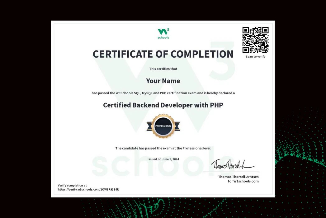 Learn Back End Development With Php W3schools