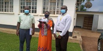 Dr Alice Lwamaka (C) with NDA regional officers.