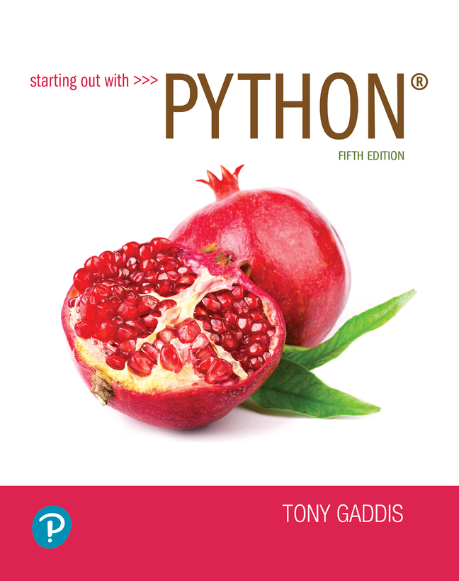 (eBook) (PDF) Starting Out with Python, 5th edition