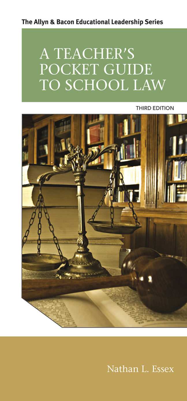 (eBook) (PDF) 
                     Teacher's Pocket Guide to School Law, A,
    3rd edition