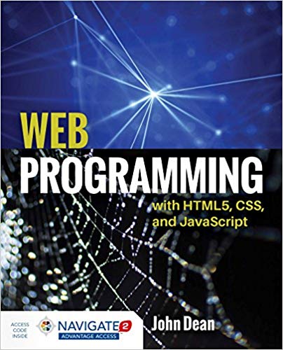 (eBook PDF)Web Programming with HTML5, CSS, and JavaScript by John Dean