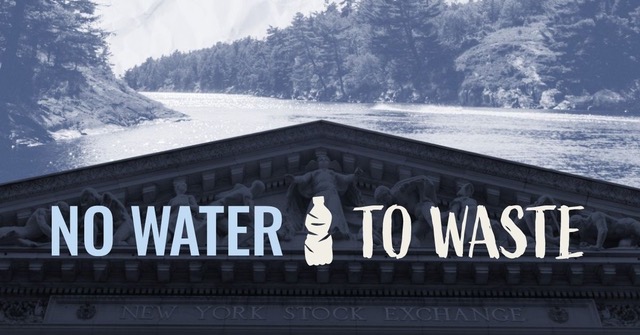 No Water To Waste: Boycott Bottled Water