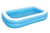 Krxll Piscine Gonflable Familiale Pataugeoire Pvc Exterieur Jardin Enfant Jouer Piscine De Bain Couleur Bleu Taille