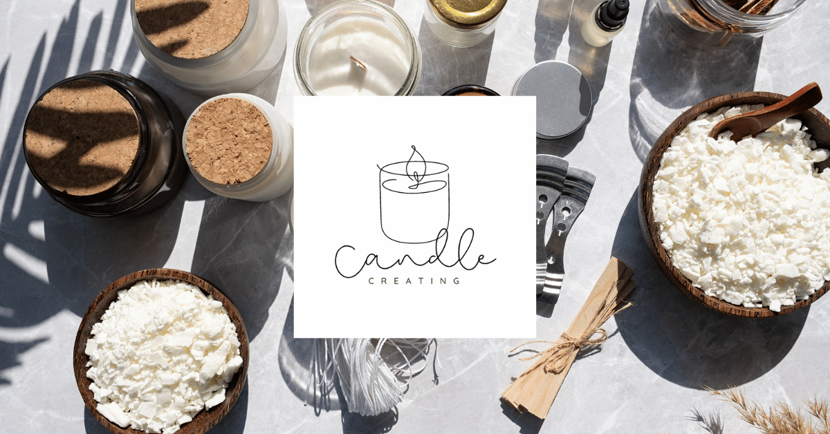 Candle-making materials prepared for a beginner project