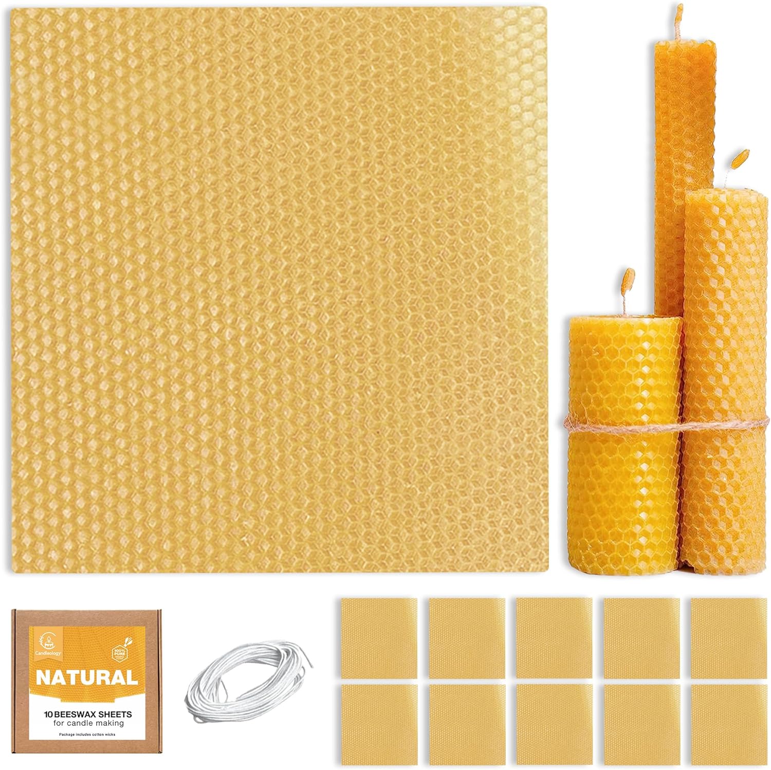 beeswax candle rolling kit