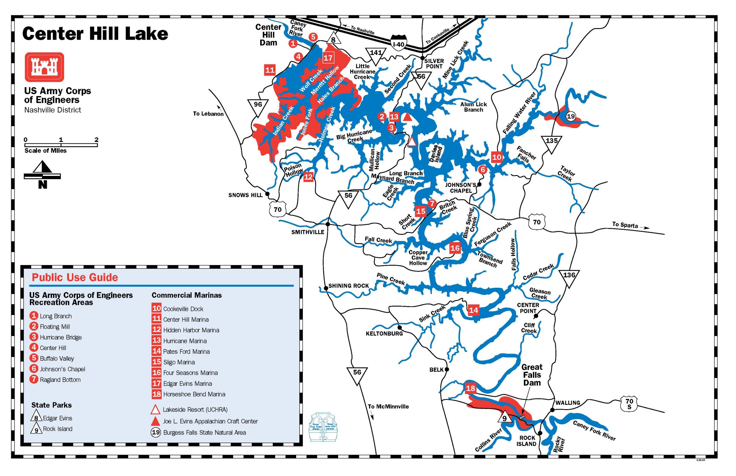 center-hill-lake-map-caney-fork-river-rentals