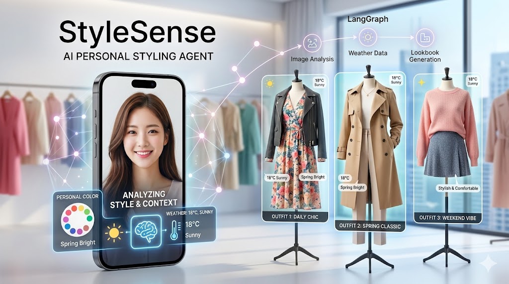 사진 한 장으로 퍼스널 컬러와 날씨를 읽다: LangGraph 코디 에이전트 StyleSense