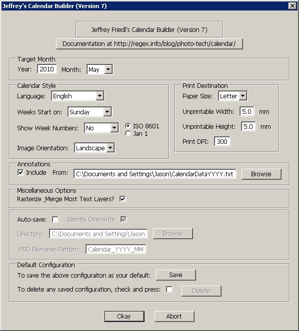 Step 06 - Configure Calendar Options